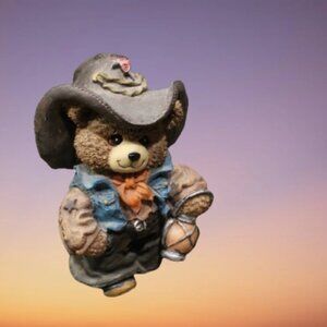 Cowboy Bear Figure